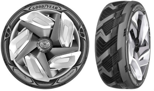 Goodyear разрабатывает шины, которые генерируют электричество при изменении формы.